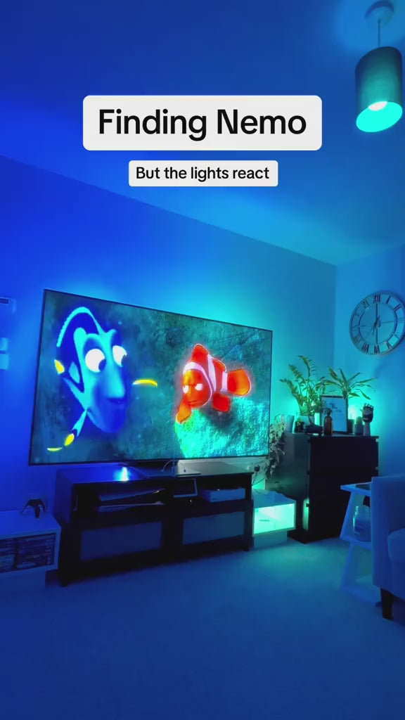 Led Light TV Background